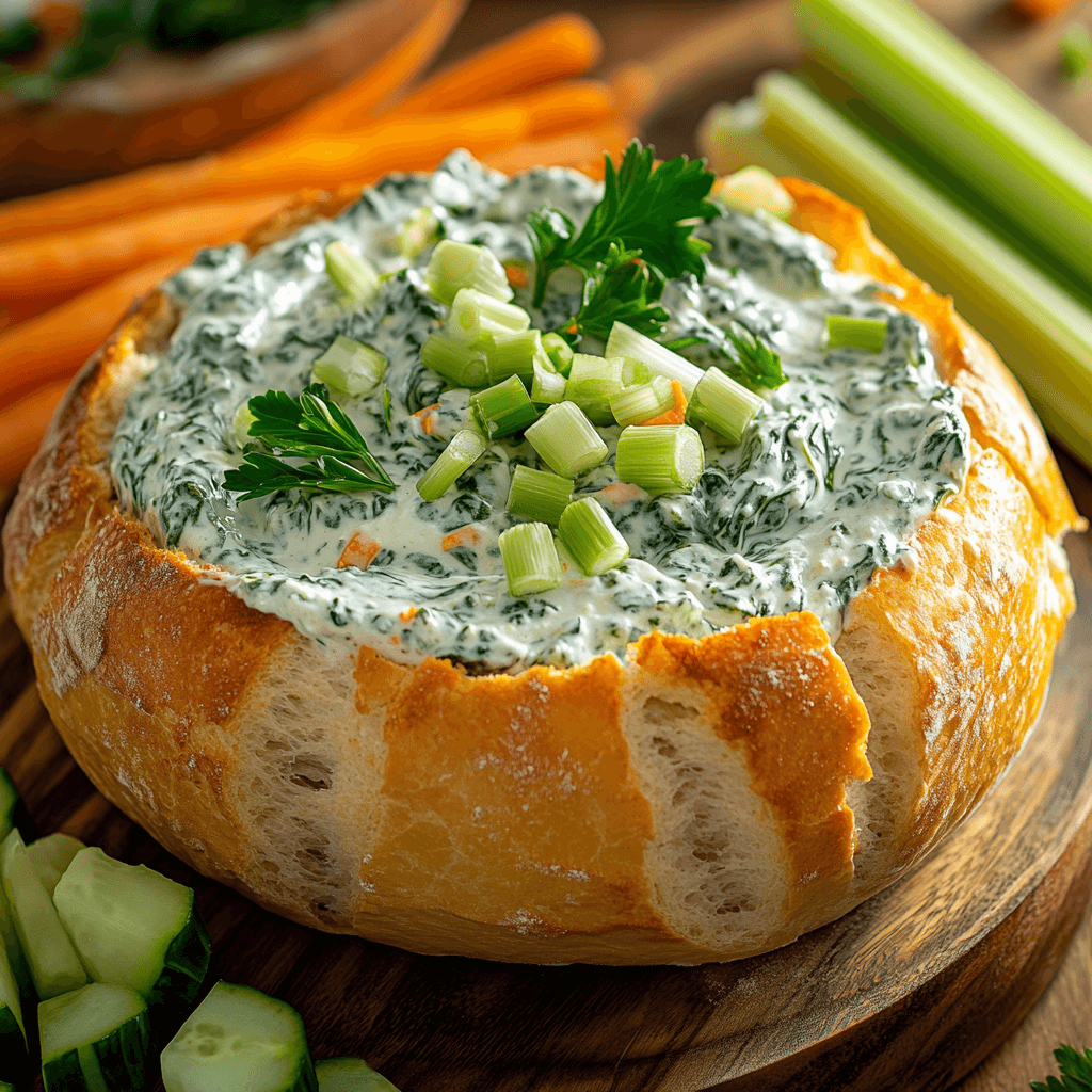 Knorr Spinach Dip in Bread Bowl