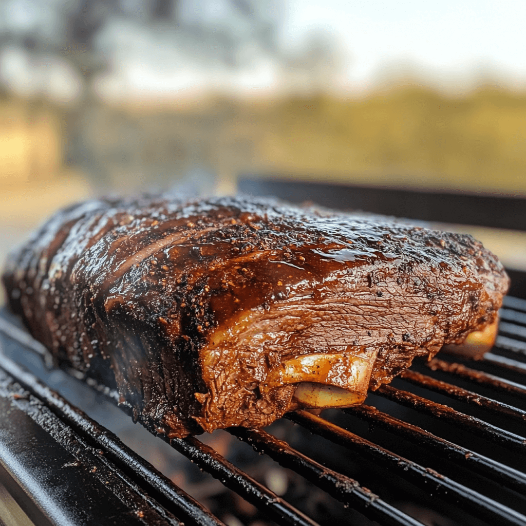 Perfectly smoked brisket on a Traeger grill